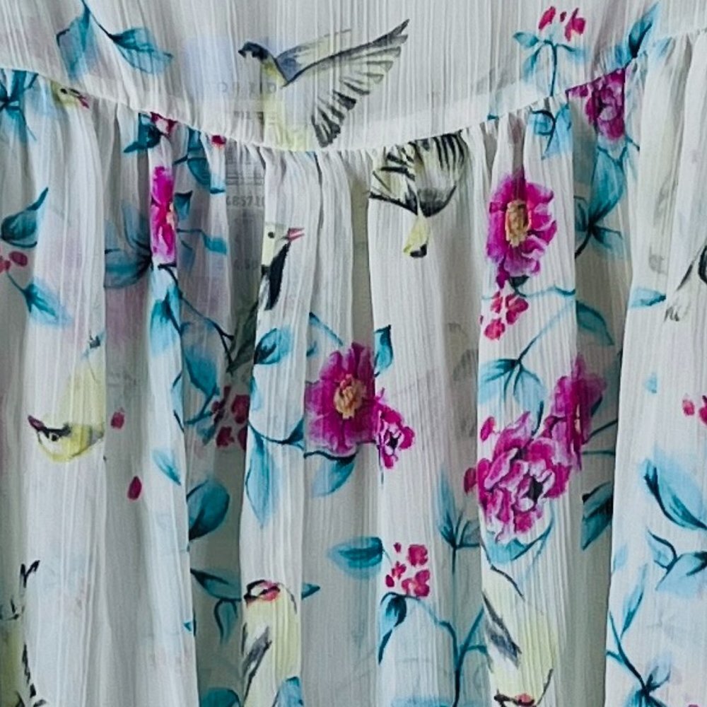 2/$20 Torrid Florid Sheer Baby Doll Top 4 NWT - Picture 6 of 6